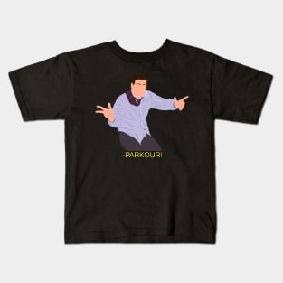 Office Michael Scott Parkour Meme Fan Art Kids T-Shirt